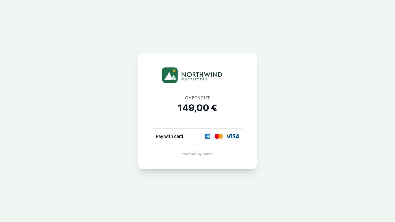 Hosted checkout with customer payment choices